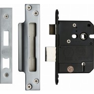 York Satin Nickel 5 Lever Sashlocks