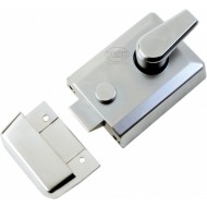 York Satin Chrome Rim Nightlatch