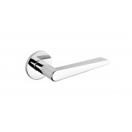 Torrao Lever Handles On Rose in Polished Chrome