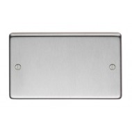 satin stainless double blank
