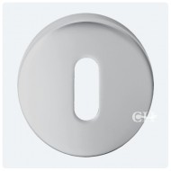 keyhole lock escutcheon satin chrome