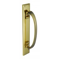 polished brass pull handle