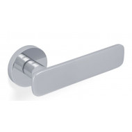 Valli H1050 Lever Handles on Round Rose in Polished Chrome