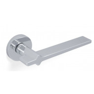 Valli H378 Lever Handles on Round Rose in Polished Chrome