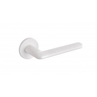 Bayliss Lever Handles On Rose in White