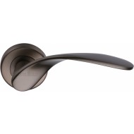 Volo Wing Lever Handles on Rose in Matt Bronze