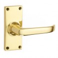 Polished Brass Small Plate Latch