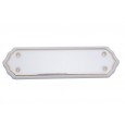 White Gold Line Porcelain Finger Plate or Push Plate.