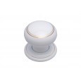 white gold line porcelain knobs