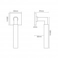 Dimensions with Square Rose