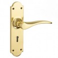 Polished Brass With Keyhole