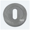 keyhole lock escutcheon satin chrome