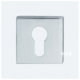 square escutcheon euro profile satin chrome