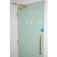 Brass Pull Handles, Mandatory Signage And TS4000 Door Closer