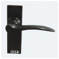 Oil Rubbed Bronze Long Plate Latch Lever Handles