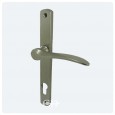 Satin Nickel Inside Handle With Visible Bolts