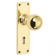 Polished Brass On Keyhole Backplate