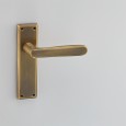 Light Antique Brass Plain Latch