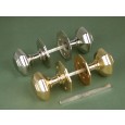 octagon knobs brass