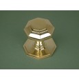 centre door knob brass