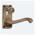 Antique Brass L88 External Lever Keyhole W Cover