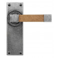 Eden Jesmond Pewter Lever Handles Oak