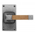finesse eden jesmond pewter lever handles oak
