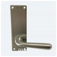 Outside L08 Lever Satin Nickel 75mm Projection