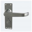 Satin Chrome With Keyhole Covers