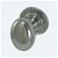 polished chrome oval door knobs