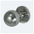 polished chrome door knobs