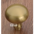 satin brass laquered bun door knob