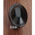 domed oval door knobs in Imperial Brass Unlaquered finish