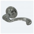 polished chrome lever handles on 7834 rose