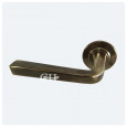 Antique brass unlaquered lever handles showing 7834 rose option
