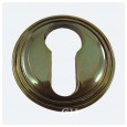 Polished Solid Bronze Antiqued Euro 44mm
