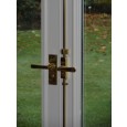 Polished Brass With L31 Art Deco Lever Handles 66mm Projection