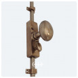 Antique Brass with K21 Knob and Turn Locking