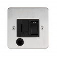 flat plate range dp switched fuse and flex outlet in satin stainless steel finish 