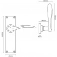 Croft Codsall Long Latch Dimensions