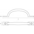 Sash Handle Dimensions