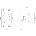 Small Latch Backplate
