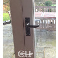 fitted pewter door handles