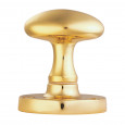 oval mortice knobs brass