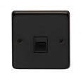 matt black phone socket