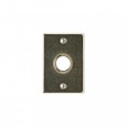 Metro rectangle plate in white bronze brushed