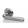 petra lever handle on rose chrome