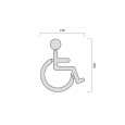 disabled sign dimensions