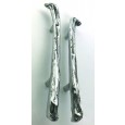 Polished Aluminium Pair