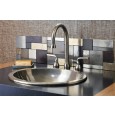 White bronze light patina with mini french handles